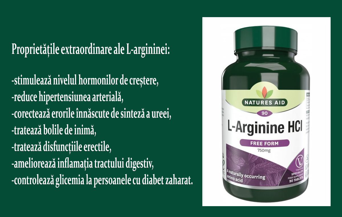 L-Arginina : beneficii și proprietăți pe care nu le știai
