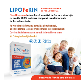 LipoFerin (Fe liposomal+Cu+VitC+VitB2) caps. N30 Human Care