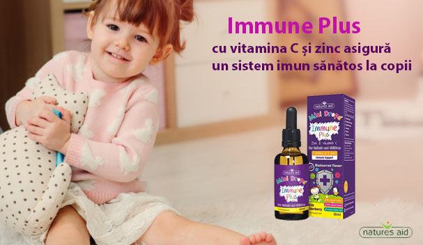 Susține sistemul imunitar al copilului tău cu Immune Plus!