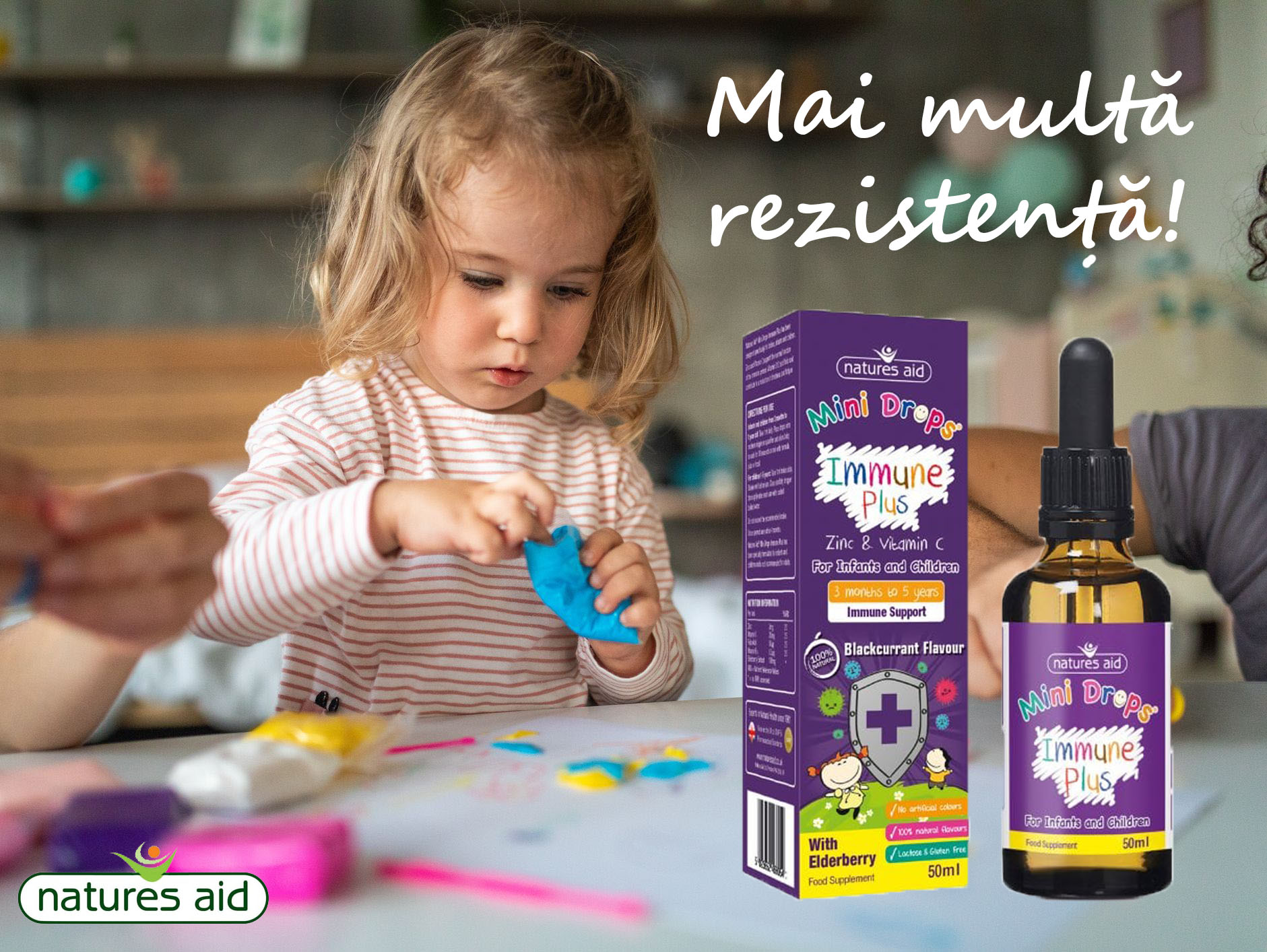 Susține sistemul imunitar al copilului tău cu Immune Plus!