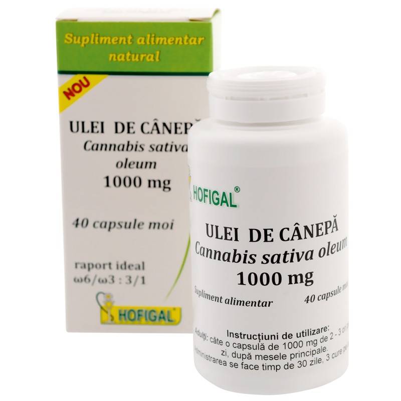Ulei de Cânepă sursa perfectă de Omega 3 si 6